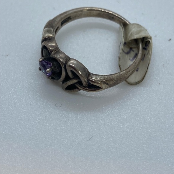 BOGO50 Sterling silver amethyst ring - Picture 2 of 6